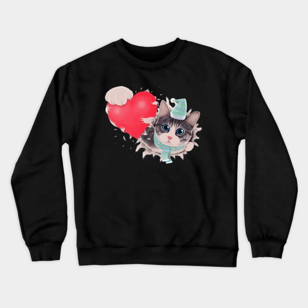 Steal heart Crewneck Sweatshirt by Tummeow